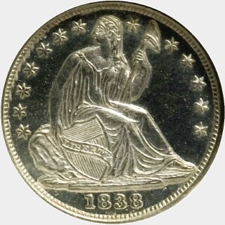 1838 Proof Five Cent obverse