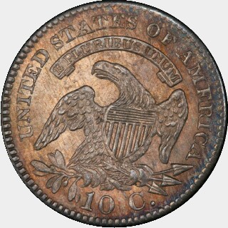 1825  Ten Cent reverse