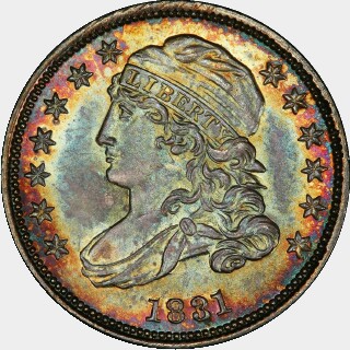 1831  Ten Cent obverse