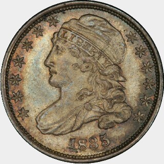 1835  Ten Cent obverse