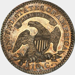 1821 Proof Ten Cent reverse