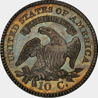 1825 Proof Ten Cent reverse