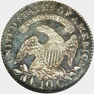 1827 Proof Ten Cent reverse