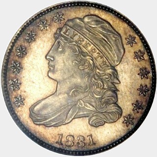 1831 Proof Ten Cent obverse