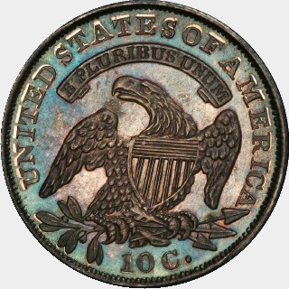 1833 Proof Ten Cent reverse