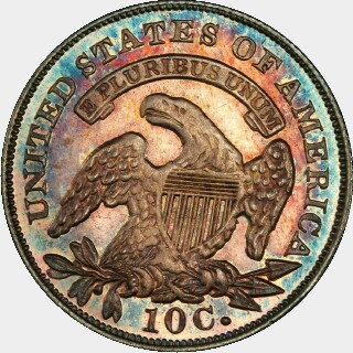1836 Proof Ten Cent reverse