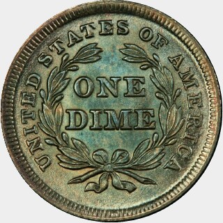 1838  Ten Cent reverse