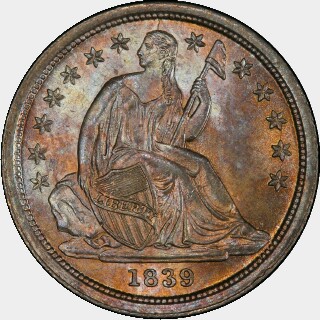 1839  Ten Cent obverse
