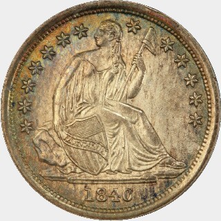 1840-O  Ten Cent obverse