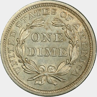 1840  Ten Cent reverse