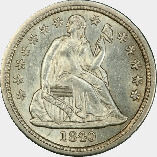 1840  Ten Cent obverse