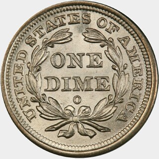1841-O  Ten Cent reverse