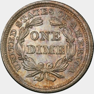 1842  Ten Cent reverse