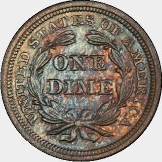 1843  Ten Cent reverse