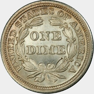 1844  Ten Cent reverse