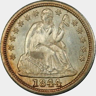 1844  Ten Cent obverse