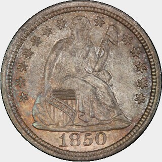 1850  Ten Cent obverse