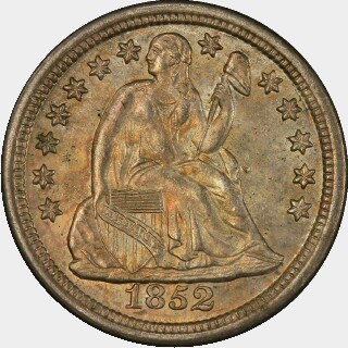 1852-O  Ten Cent obverse