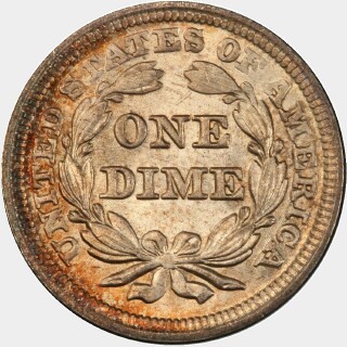 1854  Ten Cent reverse