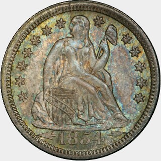 1854-O  Ten Cent obverse