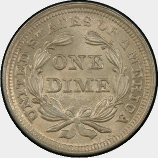 1855  Ten Cent reverse
