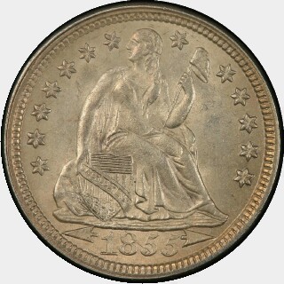 1855  Ten Cent obverse