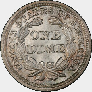 1856  Ten Cent reverse