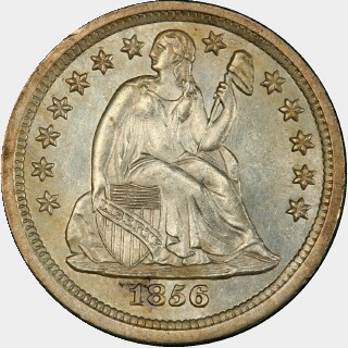 1856-S  Ten Cent obverse