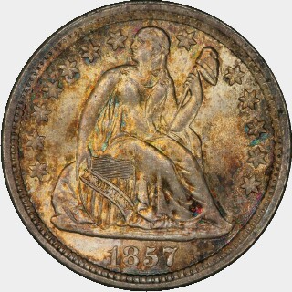 1857  Ten Cent obverse