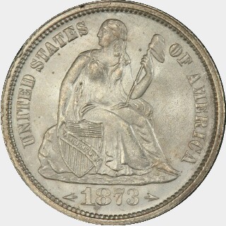 1873  Ten Cent obverse