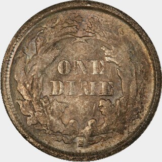 1875-S  Ten Cent reverse