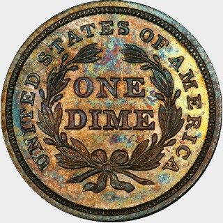1840 Proof Ten Cent reverse