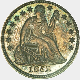 1852 Proof Ten Cent obverse
