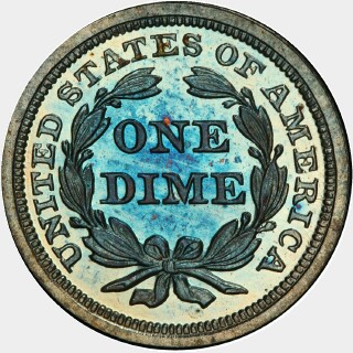 1856 Proof Ten Cent reverse
