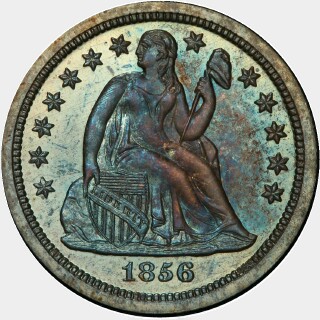 1856 Proof Ten Cent obverse