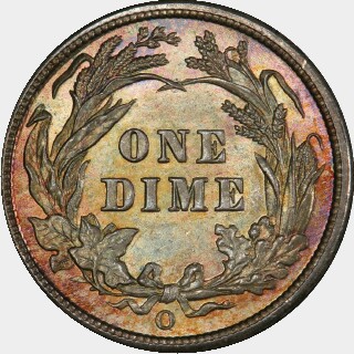 1894-O  Ten Cent reverse