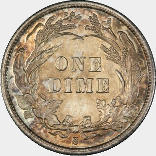 1897-S  Ten Cent reverse