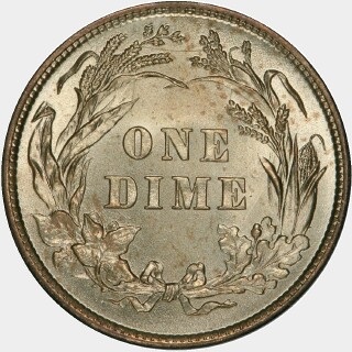 1898  Ten Cent reverse