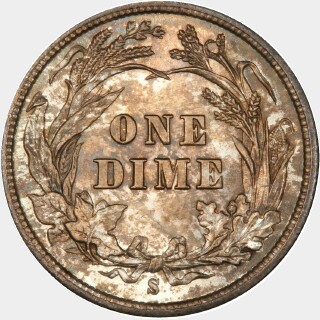 1898-S  Ten Cent reverse