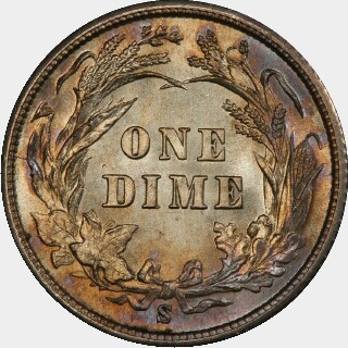 1900-S  Ten Cent reverse