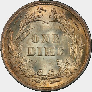 1901-S  Ten Cent reverse