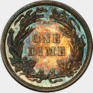 1900 Proof Ten Cent reverse