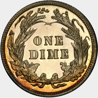 1903 Proof Ten Cent reverse