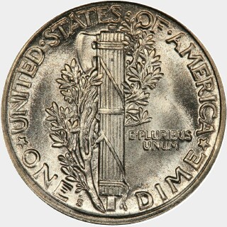 1920-S  Ten Cent reverse
