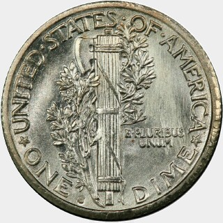 1923-S  Ten Cent reverse