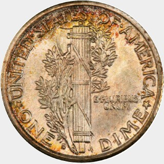 1924-S  Ten Cent reverse