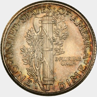 1926-S  Ten Cent reverse