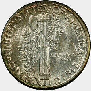 1928-D  Ten Cent reverse