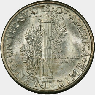1928-S  Ten Cent reverse