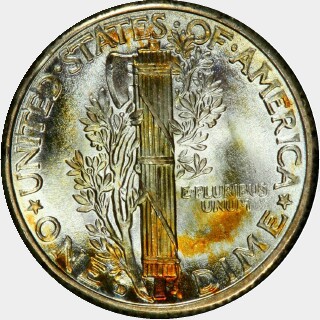 1929-D  Ten Cent reverse